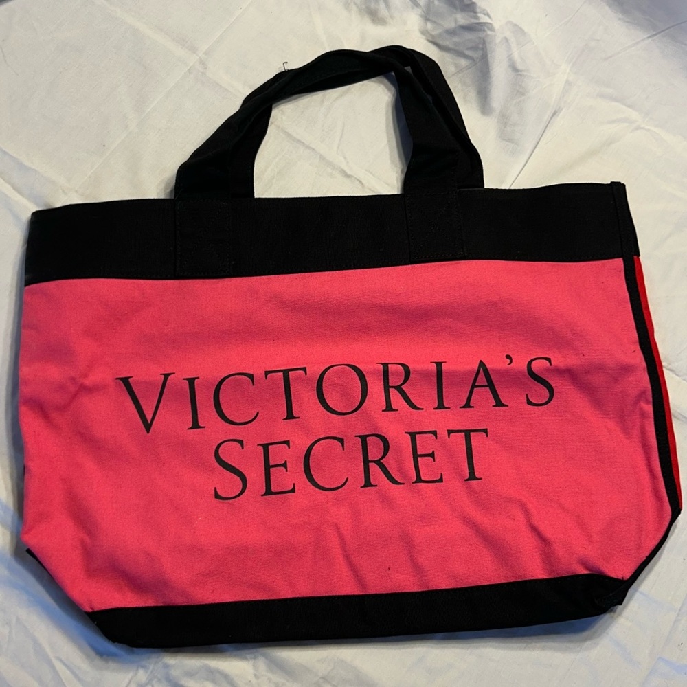 Victoria's Secret Pink and Black Tote Bag